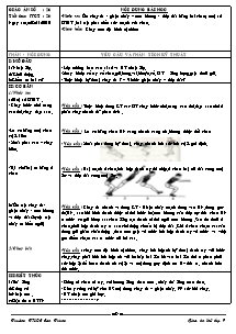 Giáo án Thể dục Lớp 9 - Tiết 26: Nhảy xa; Chạy bền - Năm học 2010-2011