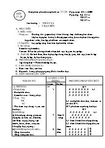 Giáo án Thể dục Lớp 9 - Tiết 27+28: Nhảy xa; Chạy bền - Năm học 2010-2011