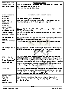 Giáo án Thể dục Lớp 9 - Tiết 29: Nhảy xa; Chạy bền - Năm học 2010-2011