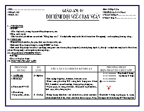 Giáo án Thể dục Lớp 9 - Tiết 3: Đội hình đội ngũ - Chạy ngắn