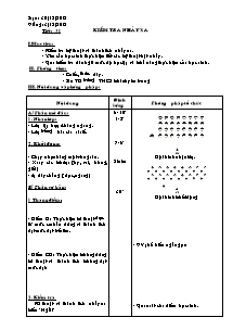 Giáo án Thể dục Lớp 9 - Tiết 31+ 32 - Năm học 2012-2013