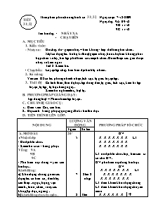 Giáo án Thể dục Lớp 9 - Tiết 31+32: Nhảy xa; Chạy bền - Năm học 2012-2013