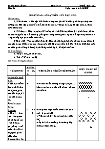 Giáo án Thể dục Lớp 9 - Tiết 32: Nhảy cao - Chạy bền (Ôn tập học kì 1)