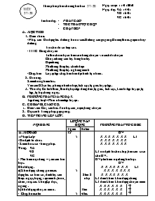 Giáo án Thể dục Lớp 9 - Tiết 37+38: Nhảy cao; Thể thao tự chọn; Chạy bền - Năm học 2009-2010