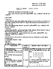 Giáo án Thể dục Lớp 9 - Tiết 4: ĐHĐN - Chạy ngắn - Năm học 2010-2011