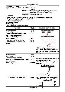 Giáo án Thể dục Lớp 9 - Tiết 41: Chạy ngắn - Nhảy cao