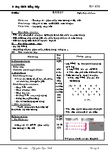 Giáo án Thể dục Lớp 9 - Tiết 43+44 - Năm học 2010-2011