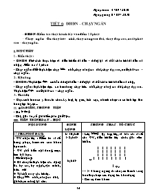 Giáo án Thể dục Lớp 9 - Tiết 6: ĐHĐN - Chạy ngắn - Năm học 2010-2011