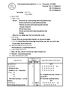 Giáo án Thể dục Lớp 9 - Tiết 63+64: Đá cầu; Chạy bền - Năm học 2009-2010