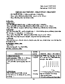 Giáo án Thể dục Lớp 9 - Tiết 9: Bài thể dục; Chạy ngắn; Chạy bền - Năm học 2010-2011