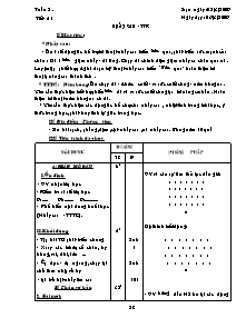 Giáo án Thể dục Lớp 9 - Tuần 26 (Chuẩn kiến thức)