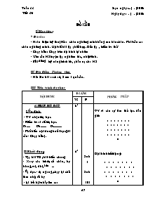 Giáo án Thể dục Lớp 9 - Tuần 33