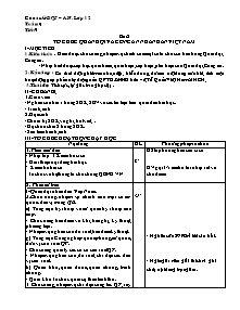 Giáo án Giáo dục Quốc phòng Khối 12 - Tiết 9, Bài 2: Một số hiểu biết về nền quốc phòng toàn dân