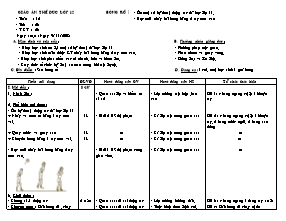 Giáo án Giáo dục Quốc Phòng Lớp 12 - Tiết 23 đến Tiết 32 - Nguyễn Quốc Tường