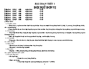 Giáo án Môn Giáo dục quốc phòng Lớp 11 - Chương trình cả năm