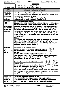 Giáo án môn Thể dục Khối 11 - Tiết 10 - Năm học 2009-2010