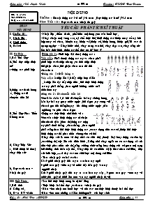 Giáo án môn Thể dục Khối 11 - Tiết 2 - Năm học 2009-2010