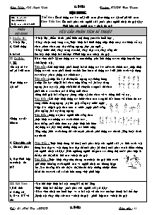 Giáo án môn Thể dục Khối 11 - Tiết 6 - Năm học 2009-2010