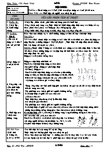 Giáo án môn Thể dục Khối 11 - Tiết 8 - Năm học 2009-2010