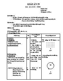 Giáo án môn Thể dục Khối 12 - Tiết 39: Đá cầu - TTTC
