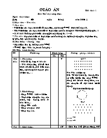 Giáo án môn Thể dục Lớp 12 - Chương trình học kì I