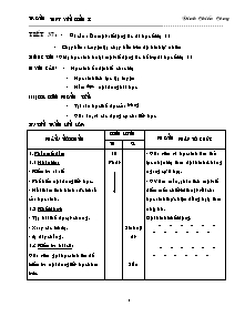 Giáo án Thể dục 12 - Chương trình học kì II