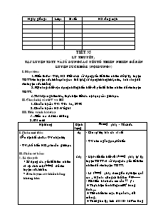 Giáo án Thể dục Khối 10 - Chương trình học kì 2