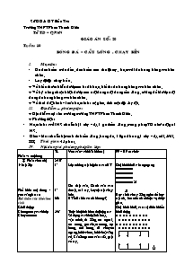 Giáo án Thể dục Khối 10 - Tiết 20 - Năm học 2010-2011 - Phan Quốc Hùng