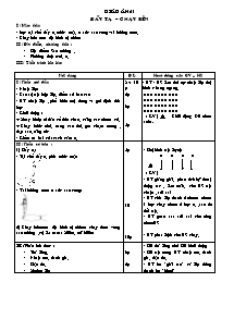 Giáo án Thể dục Khối 10 - Tiết 21: Đẩy tạ - Chạy bền