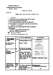 Giáo án Thể dục Khối 10 - Tiết 35: Kiểm tra thi học kì 1: Bóng đá - Năm học 2010-2011 - Phan Quốc Hùng