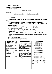 Giáo án Thể dục Khối 10 - Tiết 43: Bóng chuyền; Đá cầu; Chạy bền - Năm học 2010-2011 - Phan Quốc Hùng