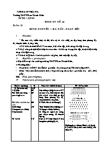 Giáo án Thể dục Khối 10 - Tiết 44: Bóng chuyền; Đá cầu; Chạy bền - Năm học 2010-2011 - Phan Quốc Hùng