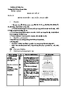 Giáo án Thể dục Khối 10 - Tiết 47: Bóng chuyền; Đá cầu; Chạy bền - Năm học 2010-2011 - Phan Quốc Hùng