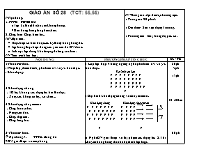 Giáo án Thể dục Khối 10 - Tiết 55+56