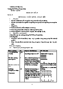 Giáo án Thể dục Khối 12 - Tiết 17 - Năm học 2010-2011 - Phan Quốc Hùng