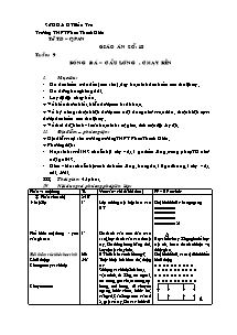 Giáo án Thể dục Khối 12 - Tiết 18 - Năm học 2010-2011 - Phan Quốc Hùng