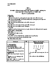 Giáo án Thể dục Khối 12 - Tiết 2 - Năm học 2010-2011