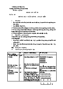 Giáo án Thể dục Khối 12 - Tiết 20 - Trường THPT Phan Thanh Giản