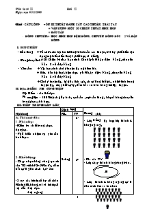 Giáo án Thể dục Khối 12 - Tiết 22: Cầu lông - Bóng chuyền