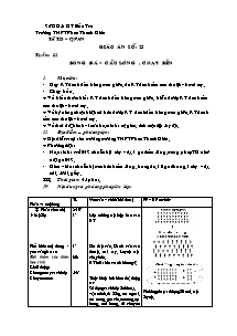 Giáo án Thể dục Khối 12 - Tiết 23 - Trường THPT Phan Thanh Giản