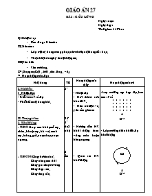 Giáo án Thể dục Khối 12 - Tiết 27: Cầu lông