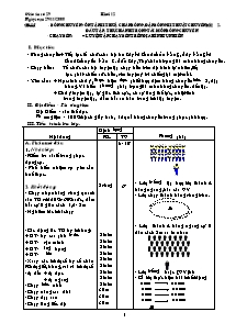 Giáo án Thể dục Khối 12 - Tiết 29: Bóng chuyền - Chạy bền