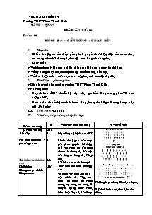 Giáo án Thể dục Khối 12 - Tiết 31 - Trường THPT Phan Thanh Giản