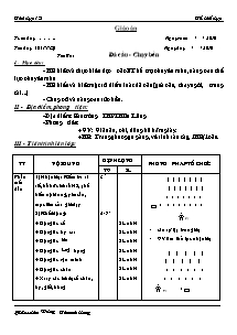 Giáo án Thể dục Khối 12 - Tiết 40: Đá cầu - Chạy bền - Năm học 2010-2011