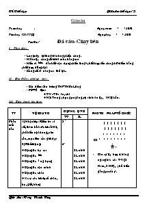 Giáo án Thể dục Khối 12 - Tiết 45: Đá cầu - Chạy bền - Năm học 2010-2011