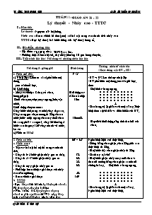 Giáo án Thể dục Khối 12 - Tuần 11