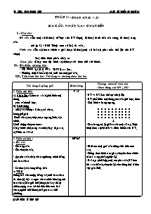 Giáo án Thể dục Khối 12 - Tuần 21