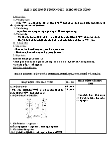 Giáo án Thể dục Lớp 10 - Bài 3: Đội ngũ từng người không có súng