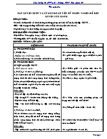 Giáo án Thể dục Lớp 10 - Bản đẹp 2 cột - Năm học 2011-2012