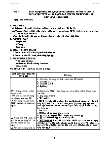 Giáo án Thể dục Lớp 10 - Chương trình học kì I - Năm học 2012-2013